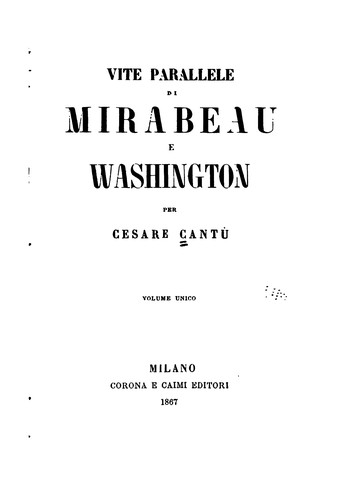 Vite parallele di Mirabeau e Washington