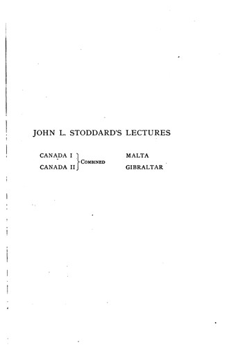 John L. Stoddard's Lectures