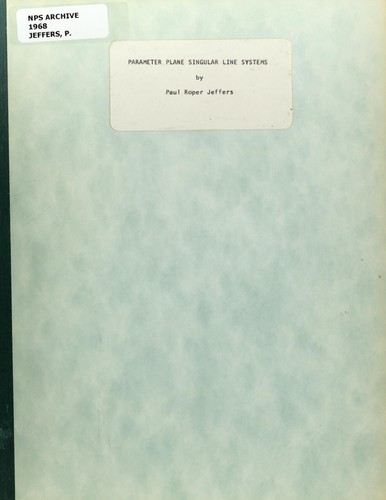 Parameter plane singular line systems
