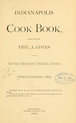 Indianapolis cook book