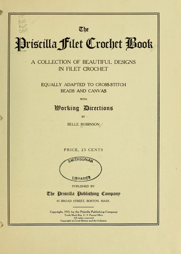 The Priscilla filet crochet book