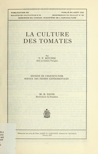 La culture des tomates