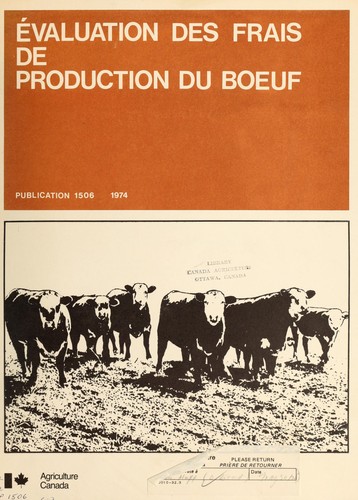Évaluation des frais de production du boeuf