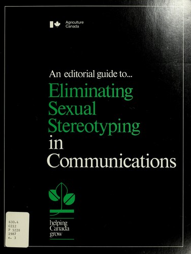 An Editorial guide to -- eliminating sexual stereotyping in communications