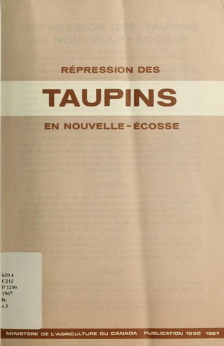 Répression des taupins en Nouvelle-Écosse