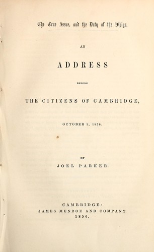 The true issue, and the duty of the Whigs.