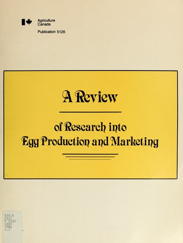 A review of research into egg production and marketing