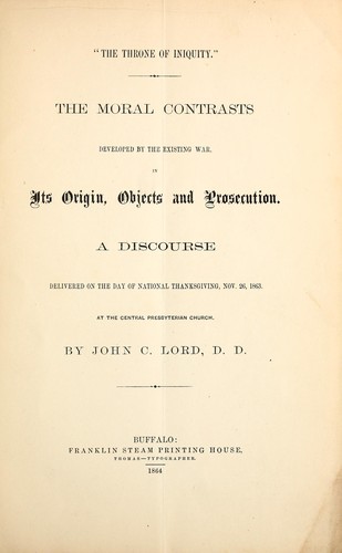 "The throne of iniquity"