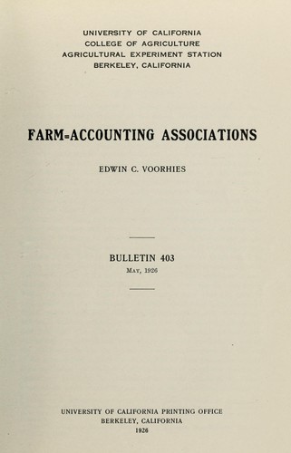 Farm-accounting associations