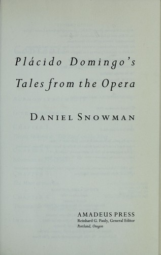 Plácido Domingo's tales from the opera