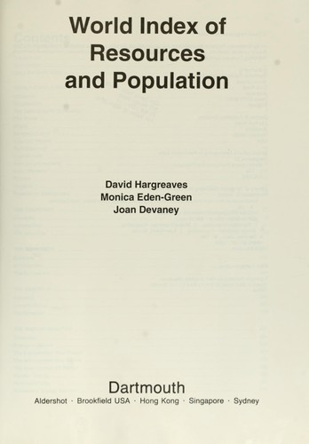 World index of resources and population