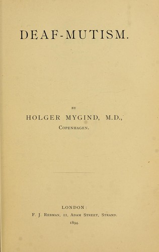 Deaf-mutism