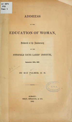Address on the education of women