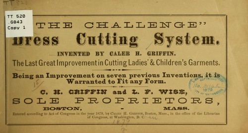 The challenge dress cutting system...