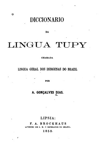Diccionario da lingua tupy