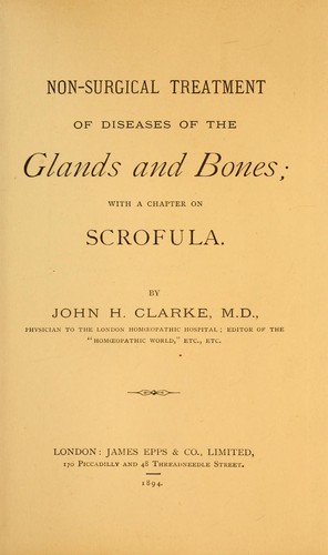 Non-surgical treatment of diseases of the glands and bones