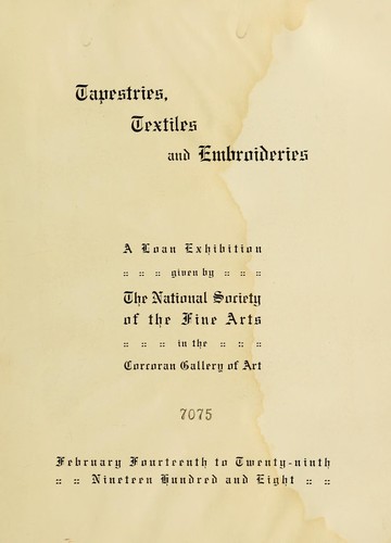 Tapestries, textiles and embroideries