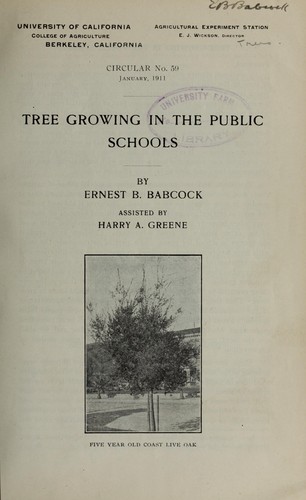 Tree growing in the public schools