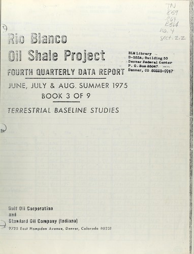 Rio Blanco Oil Shale Project