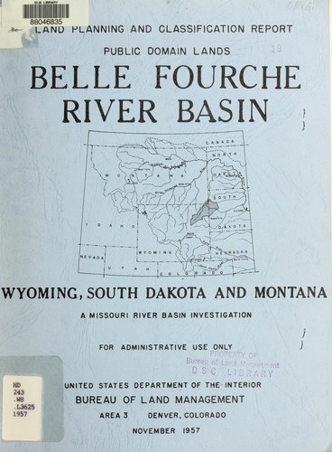 Land planning and classification report public domain lands