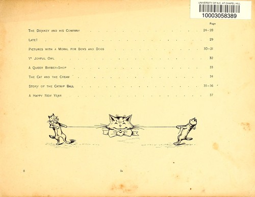 [A book of cheerful cats and other animated animals