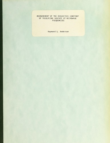 Measurement of the dielectric constant of triglycine sulfate at microwave frequencies