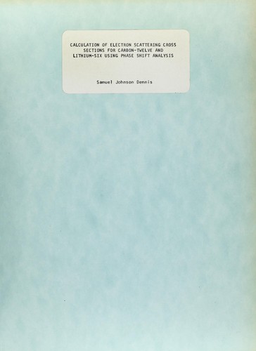 Calculation of electron scattering cross sections for Carbon-Twelve and Lituium-Six using phase shift analysis