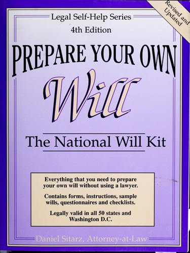 Prepare your own will