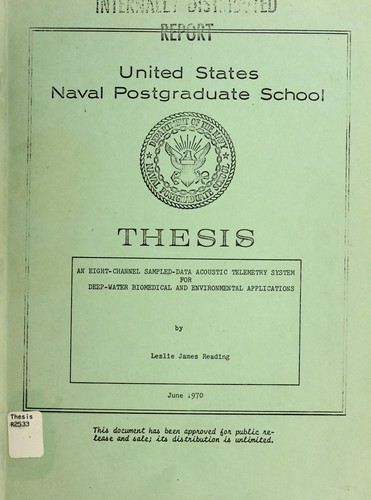 An eight-channel sampled-data acoustic talemetry system for deep-water biomedical and environmental applications
