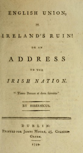 English union is Ireland's ruin!
