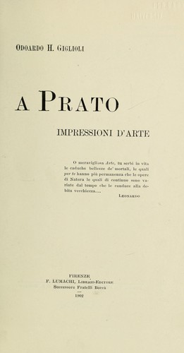 A Prato: impressioni d'arte