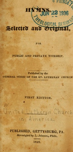 Hymns, selected and original, for public and private worship