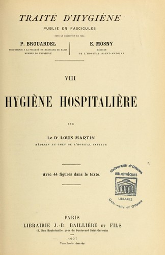 Traité d'hygiène