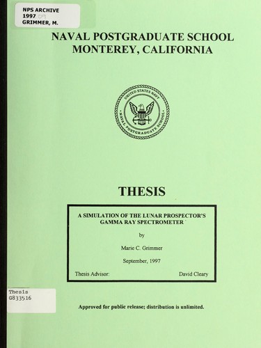 A simulation of the lunar prospector's gamma ray spectrometer