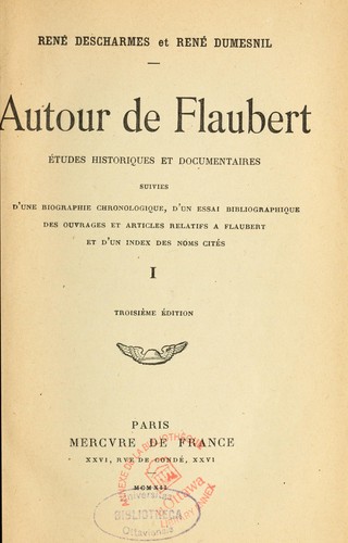 Autour de Flaubert