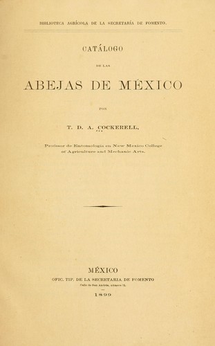Catalogo de las Abejas de Mexico