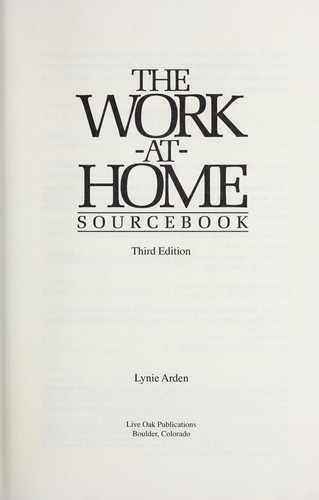 The work-at-home sourcebook