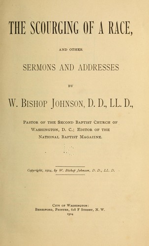 The scourging of a race