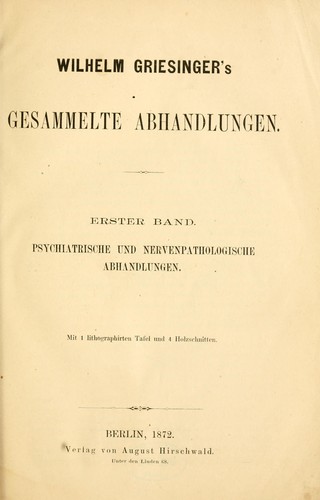 Gesammelte Abhandlungen