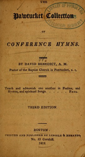 The Pawtucket collection of conference hymns