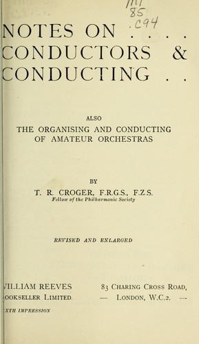 Notes on conductors and conducting