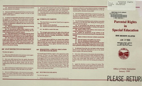 Parental rights in special education