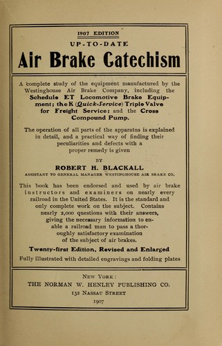 Up-to-date air-brake catechism