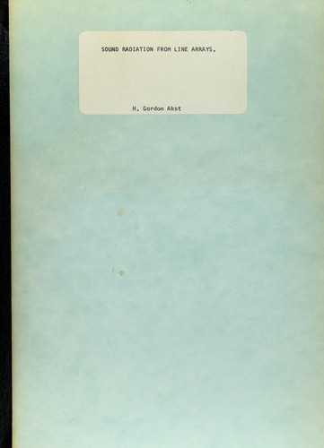 Sound radiation from line arrays