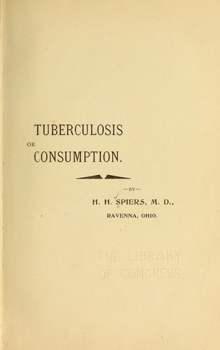 Tuberculosis or consumption