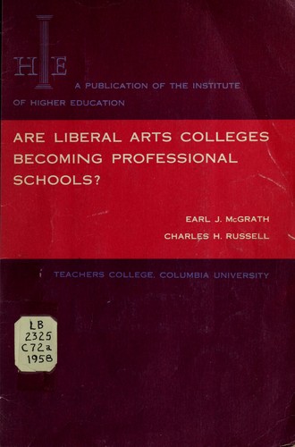 Are liberal arts colleges becoming professional schools?
