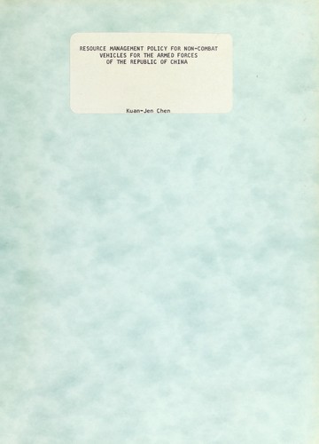 Resource management policy for non-combat vehicles for the Armed Forces of the Republic of China