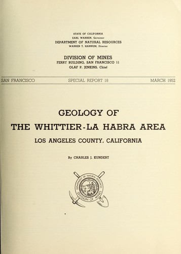 Geology of the Whittier-La Habra area
