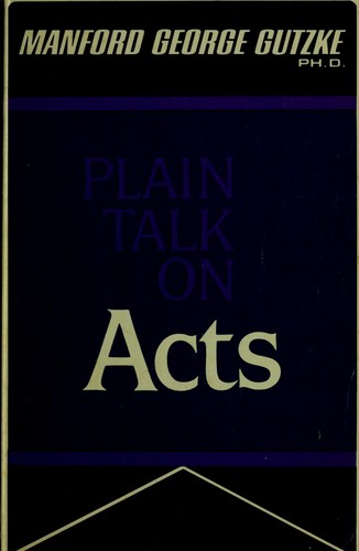 Plain talk on Acts.