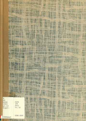 Supplement to Social studies 30